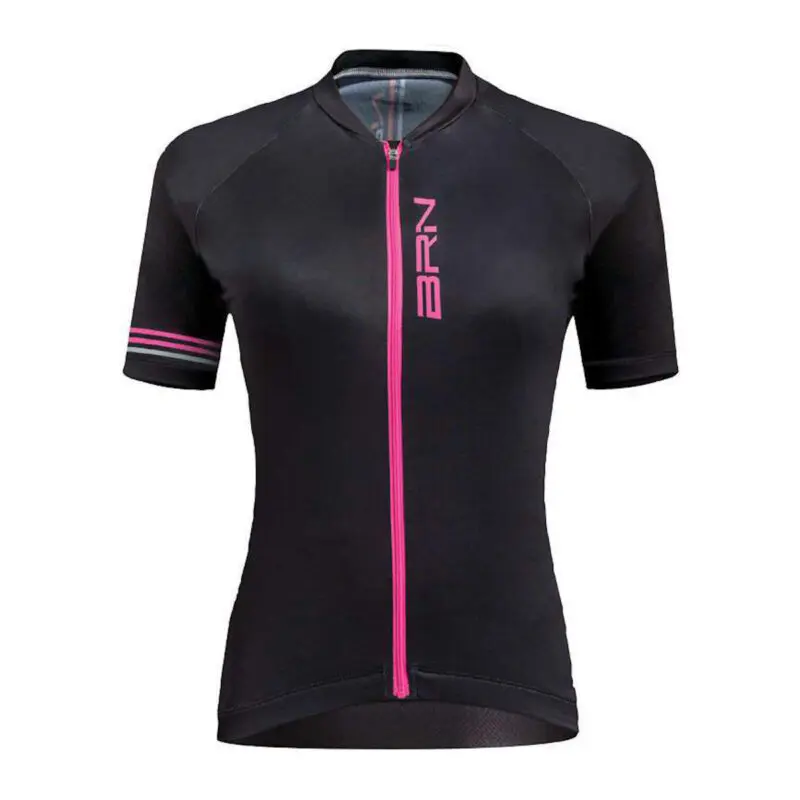 BRN MAGLIA MANICA CORTA CROSSROAD NERO/FUCSIA ABBIGLIAMENTO