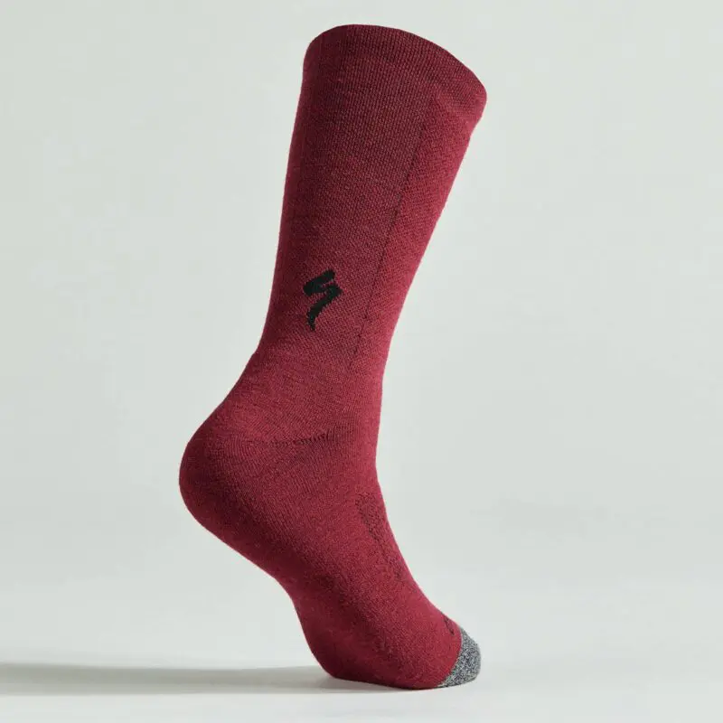 SPECIALIZED CALZE MERINO DEEP WINTER TALL MAROON ABBIGLIAMENTO