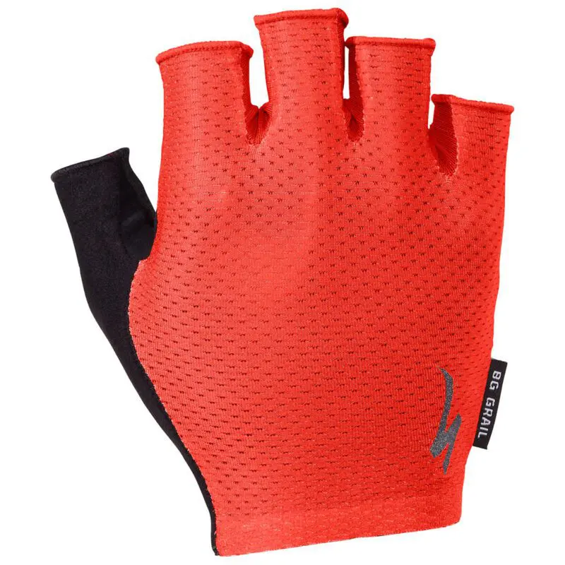 SPECIALIZED GUANTI ESTIVI DITA CORTE BG GRAIL ROSSO/NERO ABBIGLIAMENTO