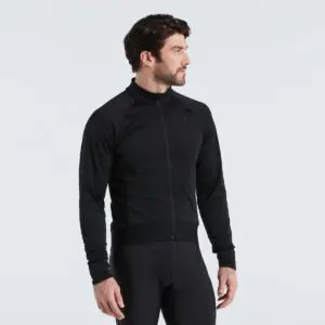 SPECIALIZED MAGLIA TERMOFELPATA MANICHE LUNGHE CON ZIP LUNGA RBX EXPERT THERMAL NERO ABBIGLIAMENTO