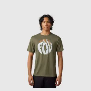 FOX T-SHIRT TURNOUT SS TECH OLIVE GREEN ABBIGLIAMENTO