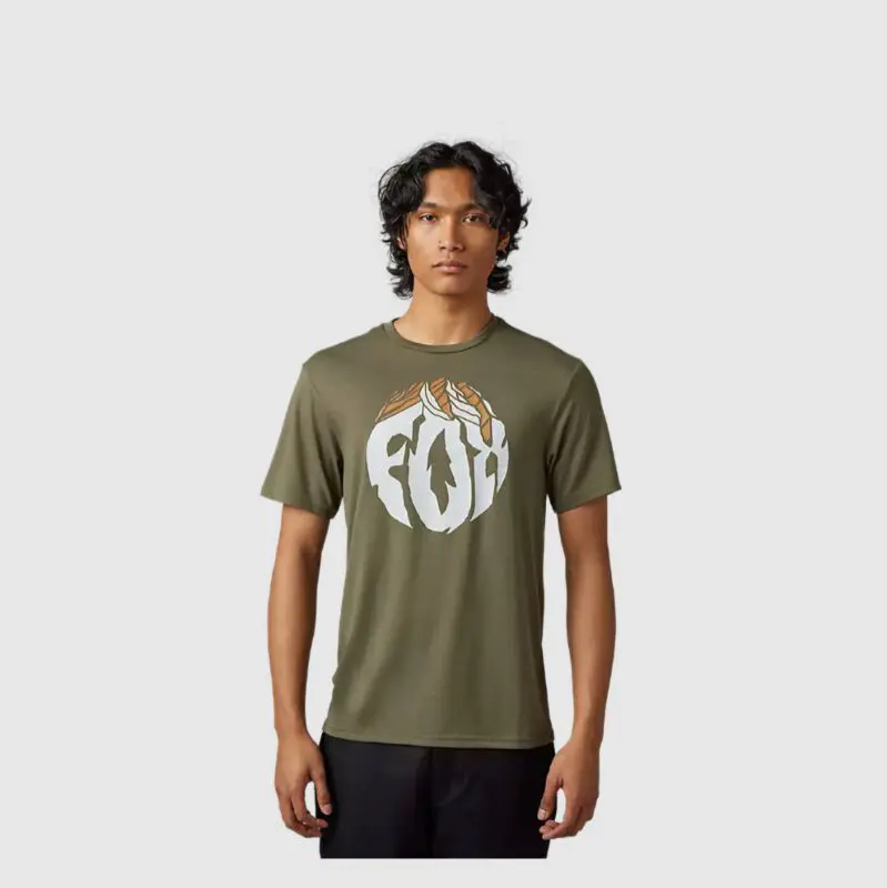 FOX T-SHIRT TURNOUT SS TECH OLIVE GREEN ABBIGLIAMENTO