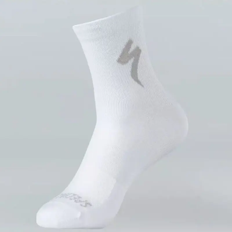 SPECIALIZED CALZE ESTIVE SOFTAIR MID LOGO BIANCO ABBIGLIAMENTO