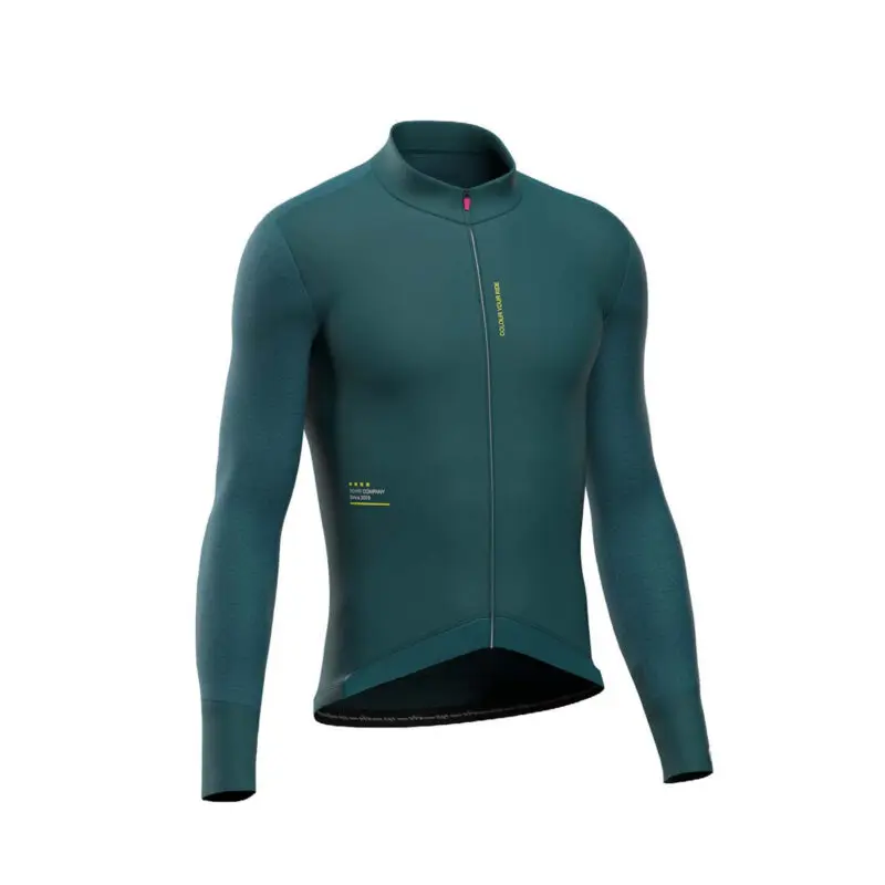 TO FIT MAGLIA MANICHE LUNGHE WAVE STYLE LEAF/PETROLIO ABBIGLIAMENTO