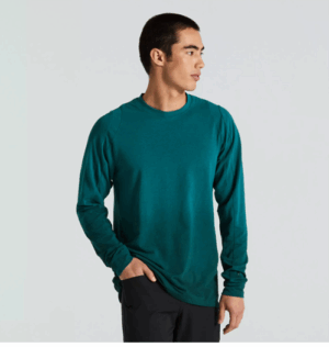 SPECIALIZED MAGLIA ML TRAIL TROPICAL TEAL SPRAY ABBIGLIAMENTO