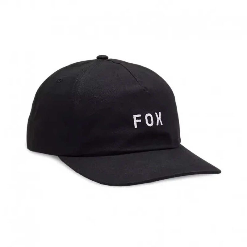FOX CAPPELLINO REGOLABILE WORDMARK NERO ABBIGLIAMENTO FOX CAPPELLINO REGOLABILE WORDMARK NERO ABBIGLIAMENTO