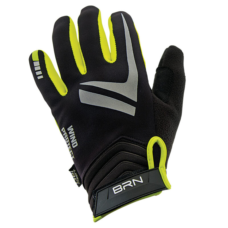 BRN GUANTO INVERNALE WIND PROTECT NERO/GIALLO ABBIGLIAMENTO BRN GUANTO INVERNALE WIND PROTECT NERO/GIALLO ABBIGLIAMENTO