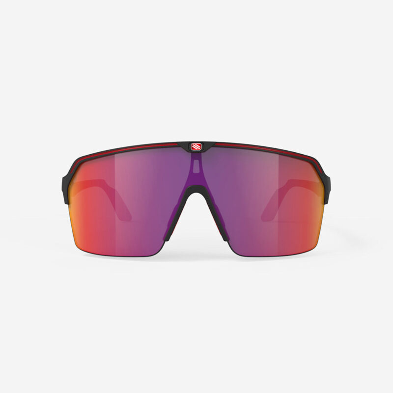 RUDY PROJECT SPINSHIELD AIR BLACK MATTE – MULTILASER RED ABBIGLIAMENTO