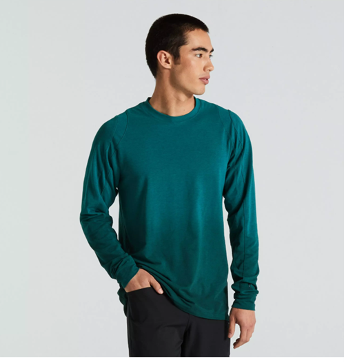 MAGLIA ML TRAIL TROPICAL TEAL SPRAY ABBIGLIAMENTO MAGLIA ML TRAIL TROPICAL TEAL SPRAY ABBIGLIAMENTO