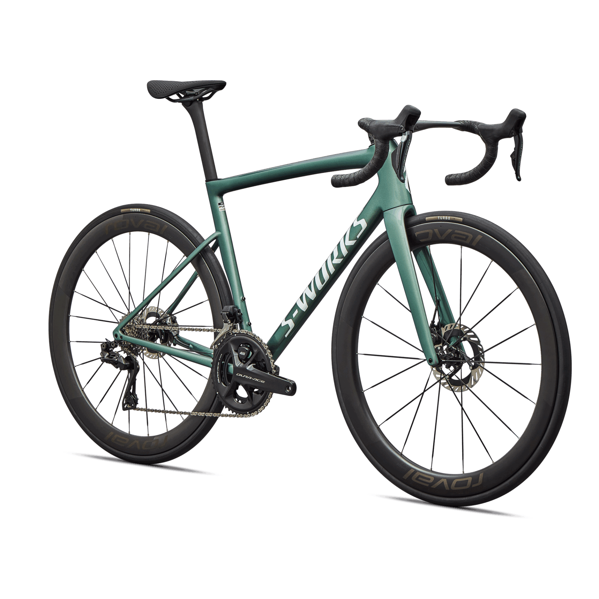 SPECIALIZED SW TARMAC SL8 SHIMANO DURA-ACE DI2 GLOSS PREMIUM FJORD METALLIC / WHITE METALLIC SILVER