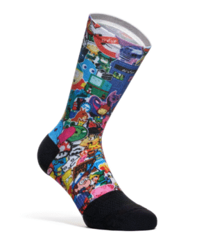 TO FIT CALZINI ESTIVI STAMPATI STICKER MULTICOLOR ABBIGLIAMENTO